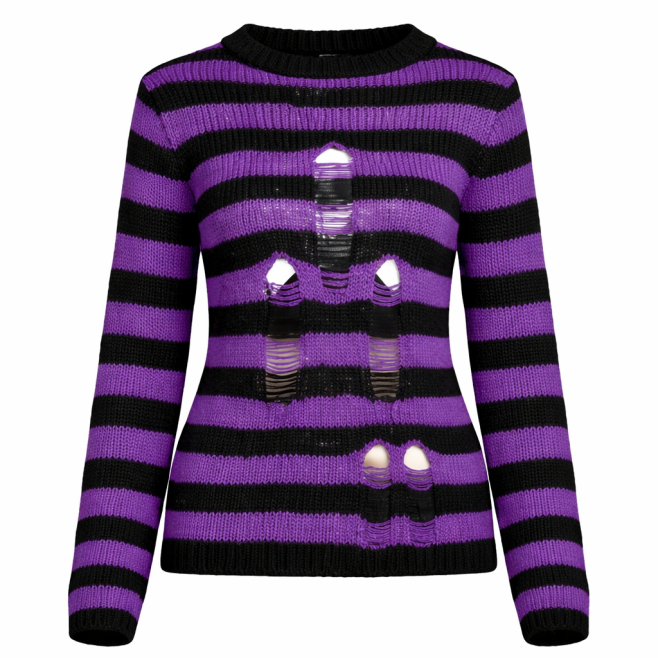 Свитер Tripp Nyc RAG STRIPE PURPLE