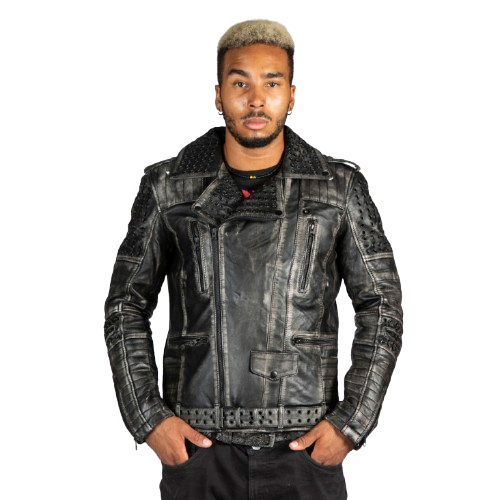 Куртка-косуха кожаная New Rock W-NRLMJ074-S1