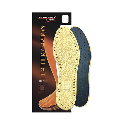 Стельки TARRAGO Leather Carbon, овечья кожа/латекс