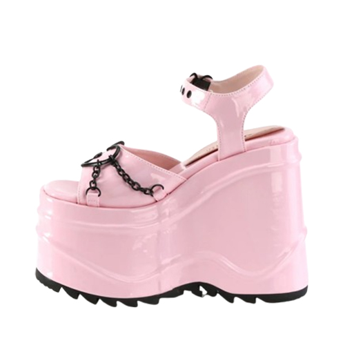 Босоножки Demonia WAVE-09 Baby Pink Hologram