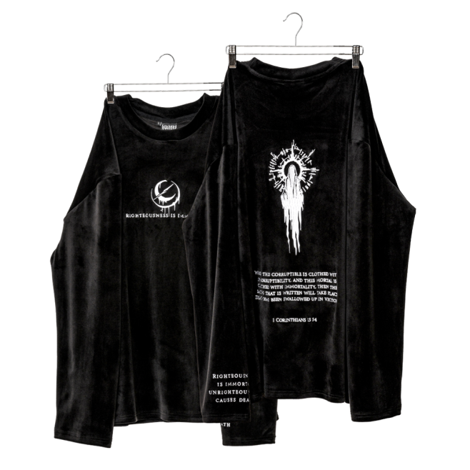 Лонгслив bladnes RIGHTEOUSNESS IS IMMORTAL