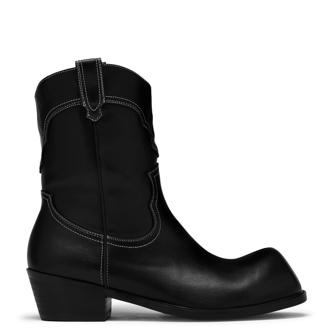 Ботинки KOI Footwear Hexmark Snub Nose Short Cowboy - Black Vintage