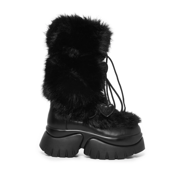 Ботинки KOI Footwear Midnight Sasquatch Fluffy Snow - Black