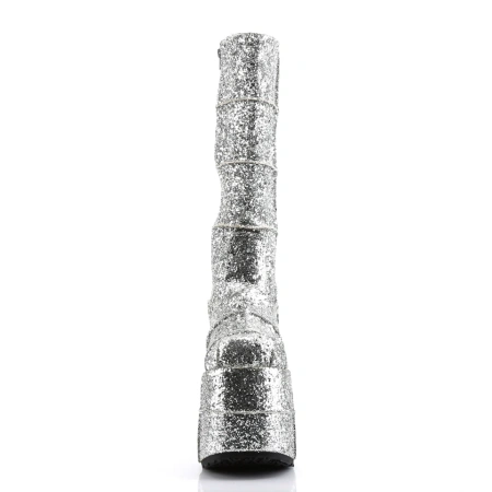 Ботинки Demonia STACK-301G Silver Glitter