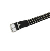 Ремень кожаный 3 ROW SPIKE STUDS