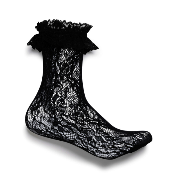 Носки KOI Footwear Heiress Black Lace Ruffle