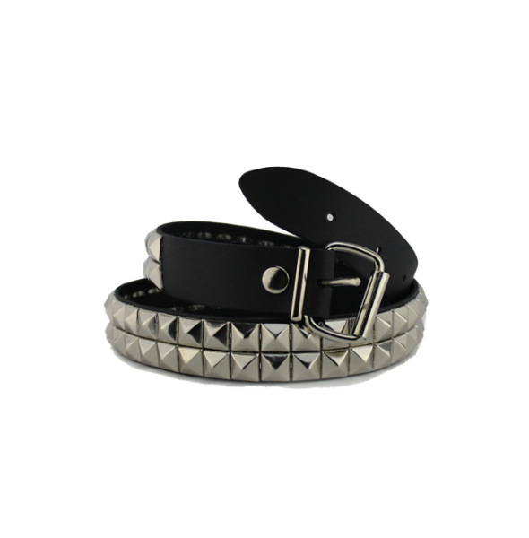 Ремень Underground 2 ROW PYRAMID STUD SILVER