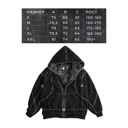 Бомбер bladnes Denim Archieve