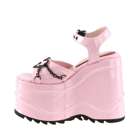 Босоножки Demonia WAVE-09 Baby Pink Hologram