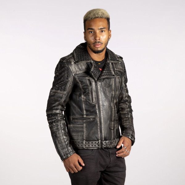 Куртка-косуха кожаная New Rock W-NRLMJ074-S1