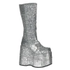 Ботинки Demonia STACK-301G Silver Glitter