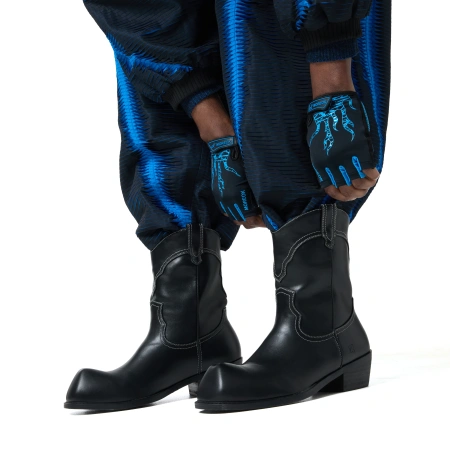 Ботинки KOI Footwear Hexmark Snub Nose Short Cowboy - Black Vintage