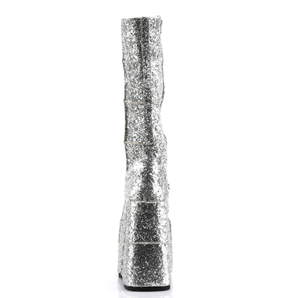 Ботинки Demonia STACK-301G Silver Glitter