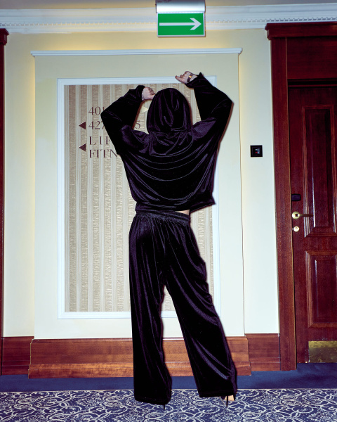 Костюм заяц Masha Tsigal OVERSIZE чёрный