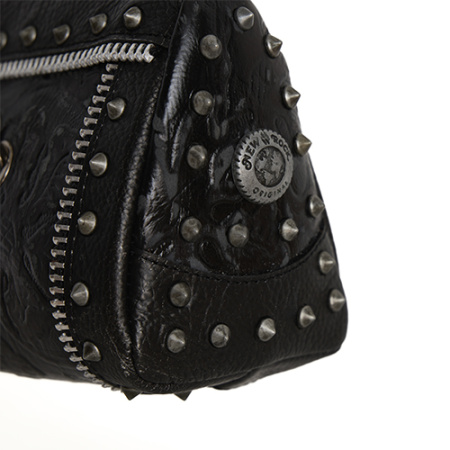 Кожаная мини-сумка New Rock с декором