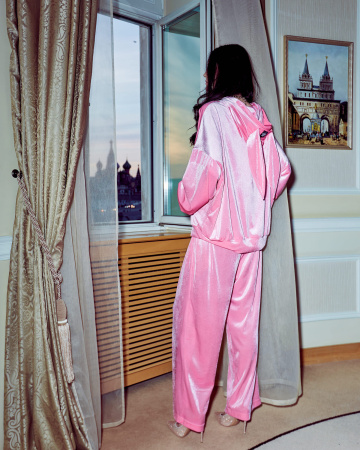 Костюм заяц Masha Tsigal OVERSIZE розовый