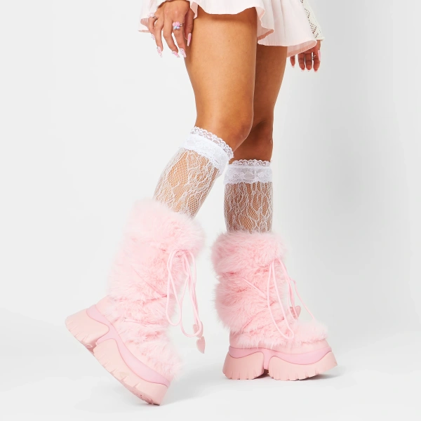 Ботинки KOI Footwear Kawaii Sasquatch Fluffy Snow - Pink