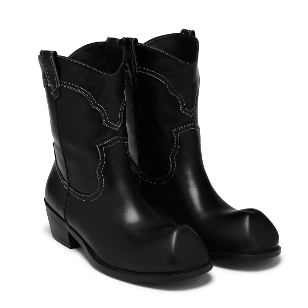 Ботинки KOI Footwear Hexmark Snub Nose Short Cowboy - Black Vintage
