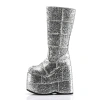 Ботинки Demonia STACK-301G Silver Glitter
