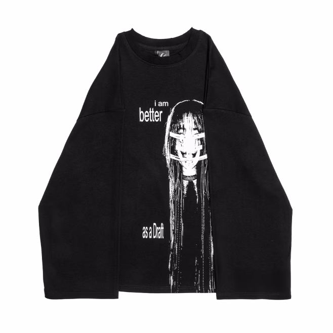 Лонгслив bladnes SCREAM BLACK