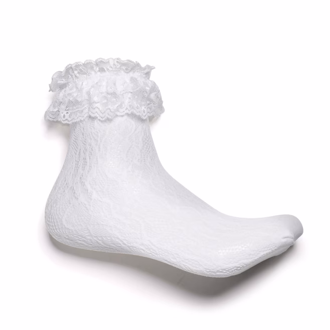 Носки KOI Footwear Heiress White Lace Ruffle