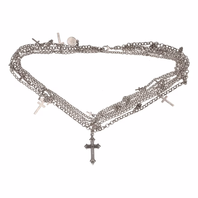 Цепь New Rock с крестами