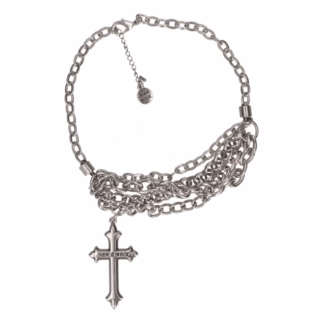 Цепь New Rock с крестом