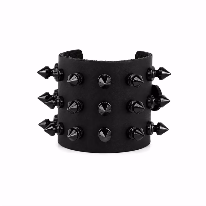 Напульсник Underground 3 ROW NICKEL SPIKE STUDS