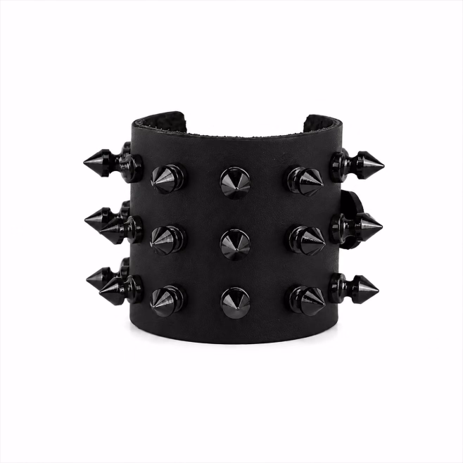 Напульсник Underground 3 ROW NICKEL SPIKE STUDS