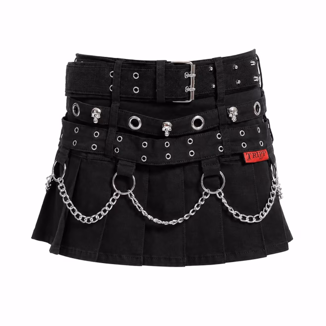 Юбка Tripp Nyc TRIPLE BELTED CHAIN