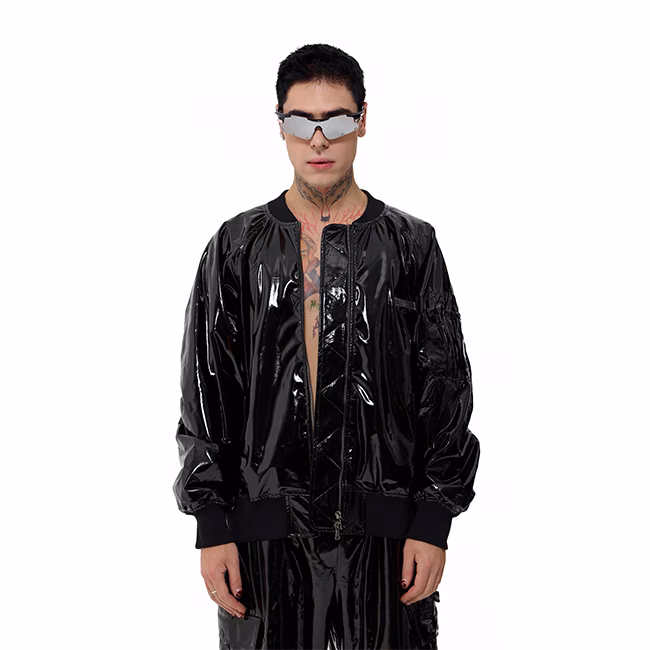 Куртка MIRBA BOMBER-LACQUER чёрный