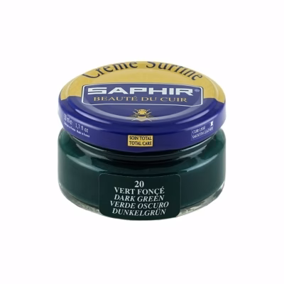 Крем банка СТЕКЛО Creme Surfine (цвет зелёный)