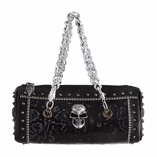 Кожаная мини-сумка New Rock с декором