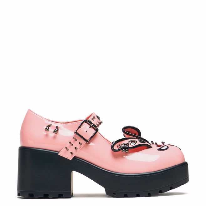 Туфли KOI Footwear Tira Pink Mary Janes ‘Raver Bunny Edition’