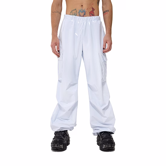 Брюки-карго MIRBA LACQUER белый