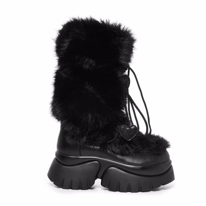Ботинки KOI Footwear Midnight Sasquatch Fluffy Snow - Black